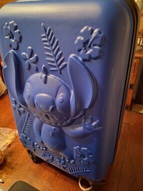 Disney Lilo and Stitch kid's 20" Embossed Luggage -Blue